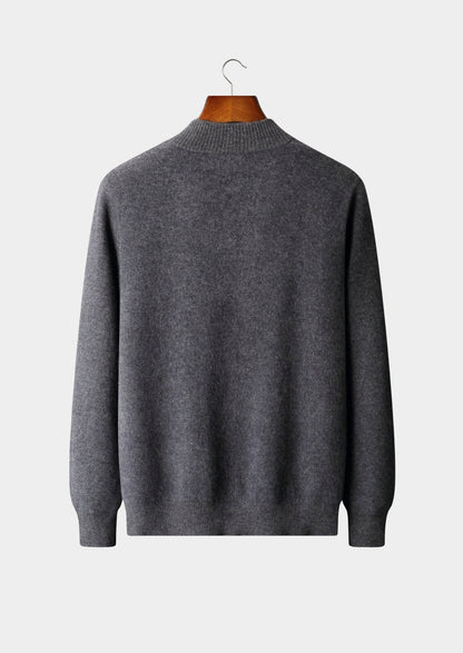 Pure Extra-Fine Merino Wool Textured Zip Cardigan, view 16