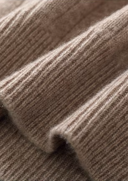 Pure Extra-Fine Merino Wool Rib Mockneck, view 3