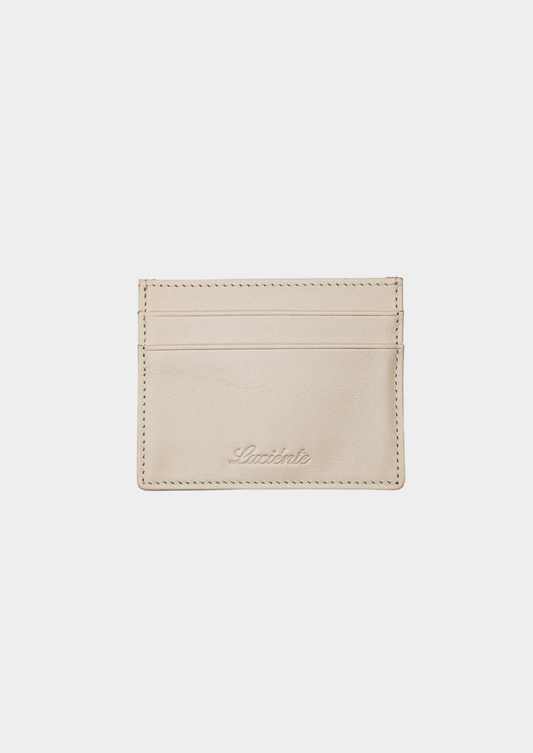 Essential Calfskin Leather Cardholder - Taupe, view 1