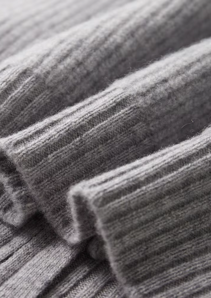Pure Extra-Fine Merino Wool Ribbed Cardigan, view 8