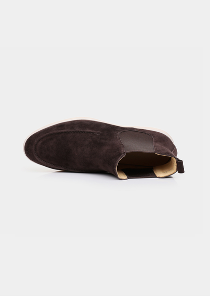Coffee Suede Chelsea Boot, view 4