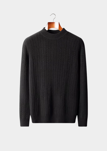 Pure Extra-Fine Merino Wool Rib Mockneck, view 5