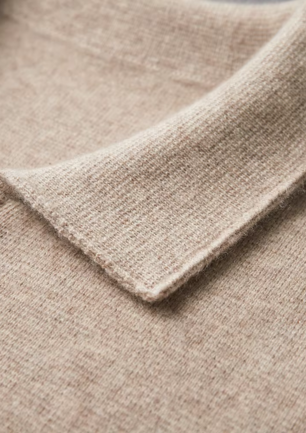 Pure Extra-Fine Merino Wool Zip Polo Cardigan, view 8