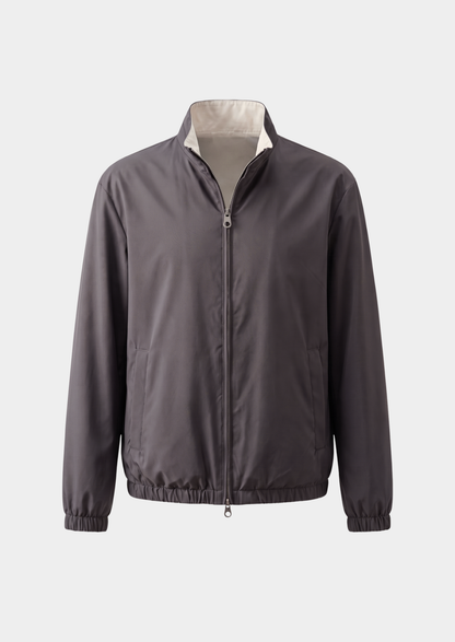 Fog Gray Technical Windbreaker Jacket, view 1