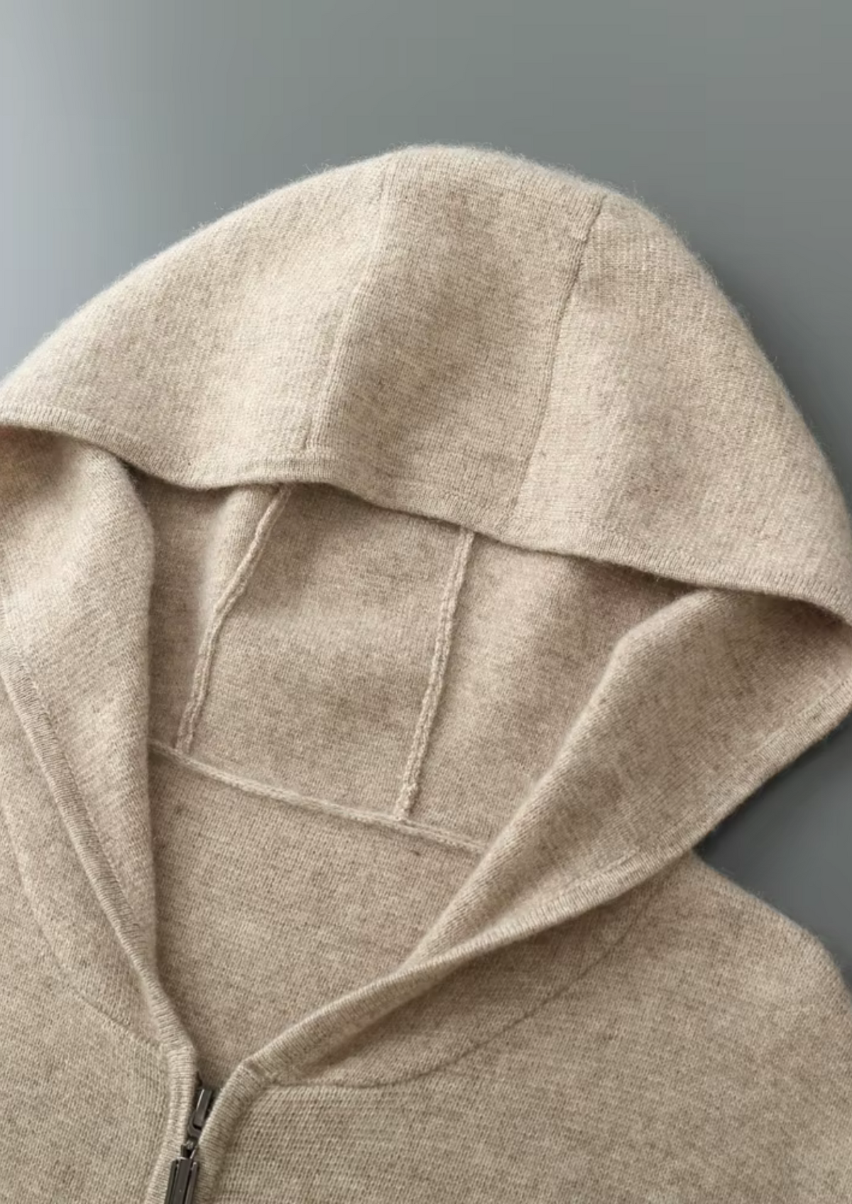 Pure Extra-Fine Merino Wool Zipper Hoodie, view 15