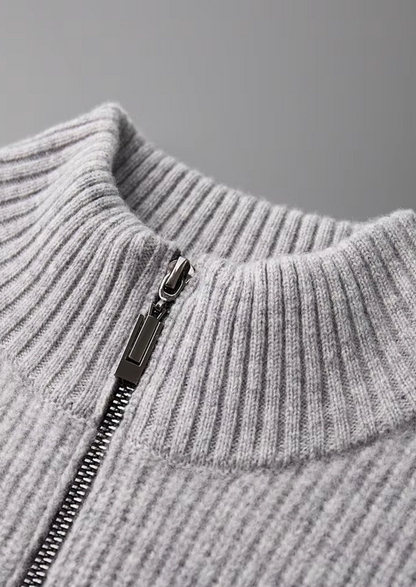 Pure Extra-Fine Merino Wool Ribbed Cardigan, view 6