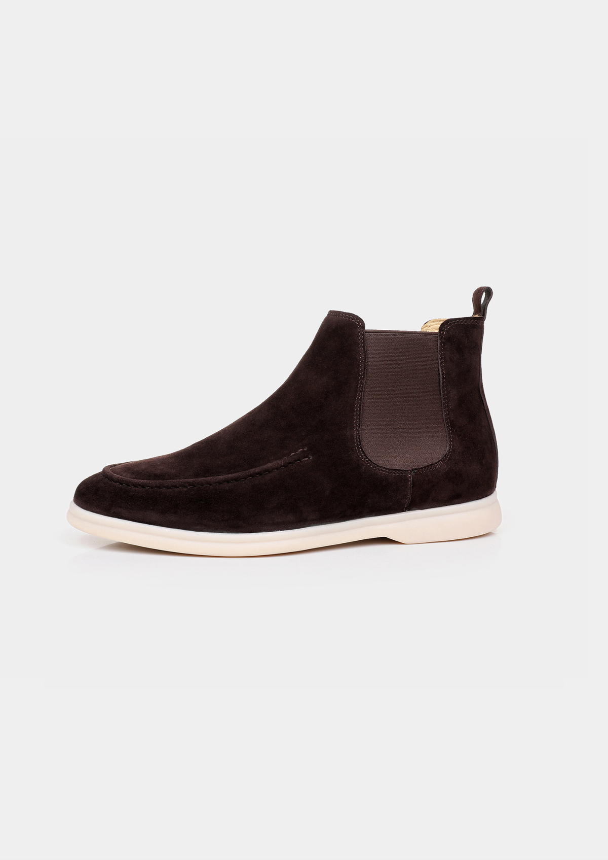 Coffee Suede Chelsea Boot, view 3