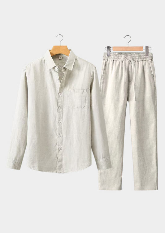Aurelia Longsleeve Summer Set - Beige, view 1