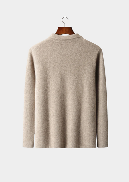 Premium Cashmere Zipper Cardigan, view 2