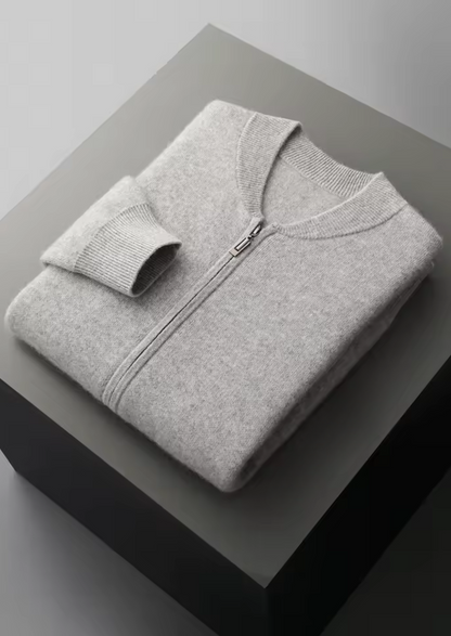 Pure Extra-Fine Merino Wool Light Gray Falconi Set, view 2