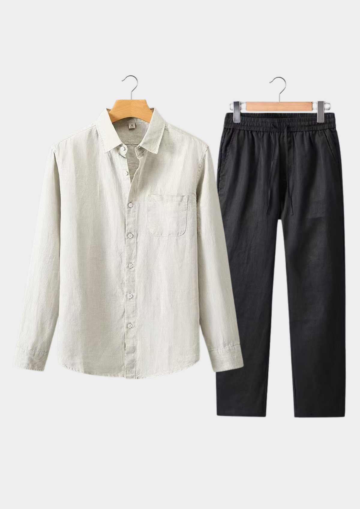 Aurelia Longsleeve Summer Set - Beige/black, view 1