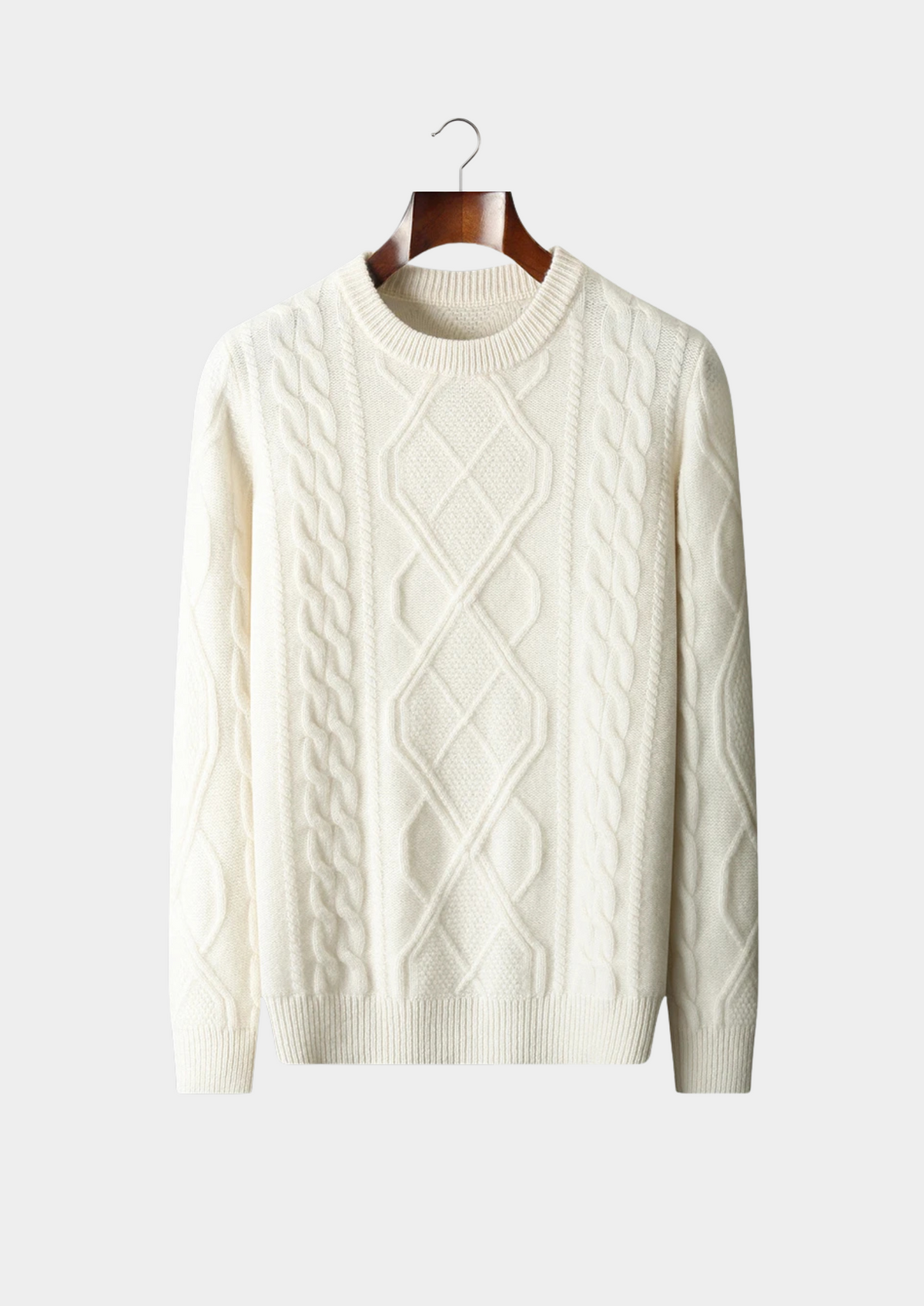 Pure Extra-Fine Merino Wool Traiano Crewneck, view 1