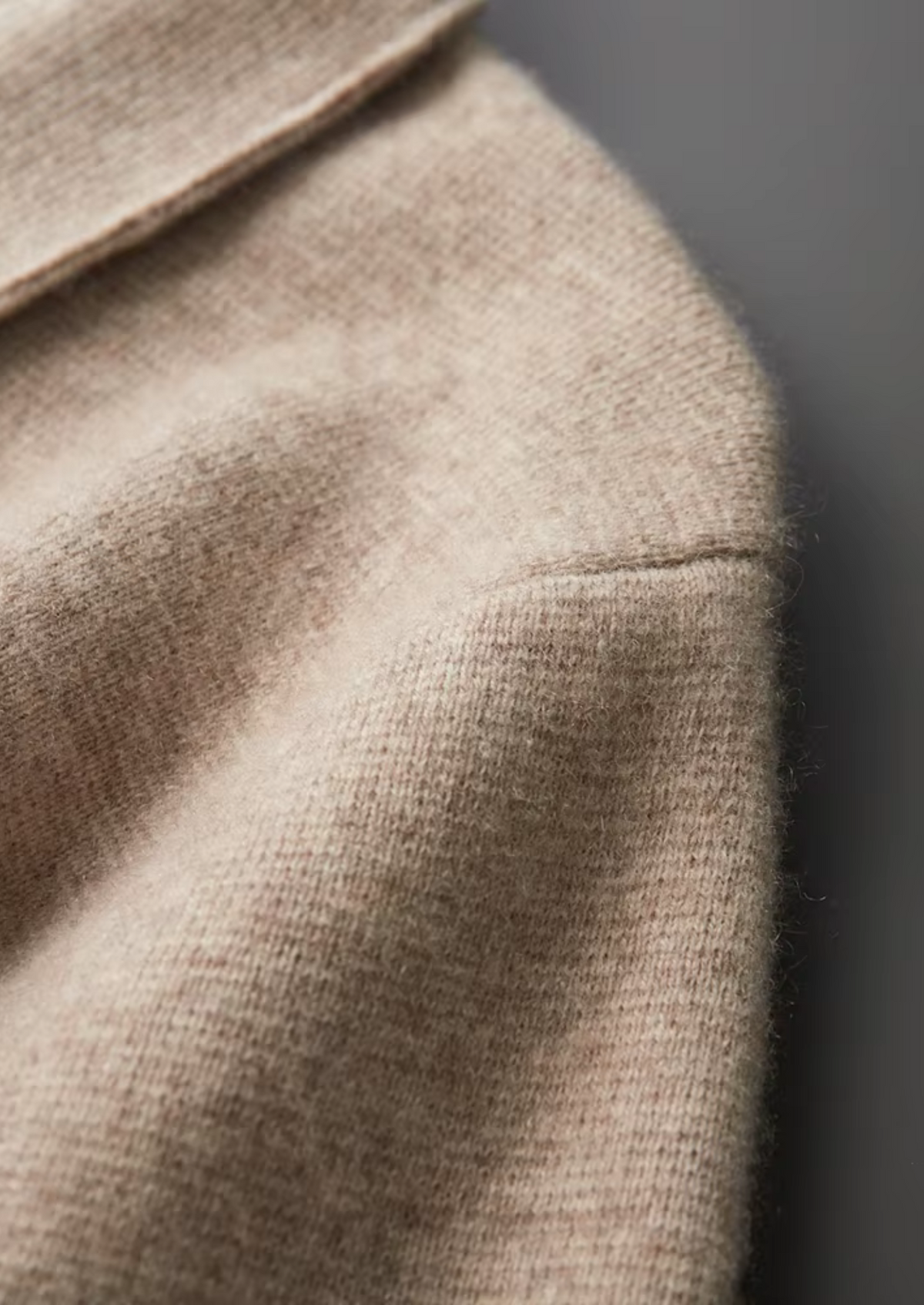Pure Extra-Fine Merino Wool Zip Polo Cardigan, view 11