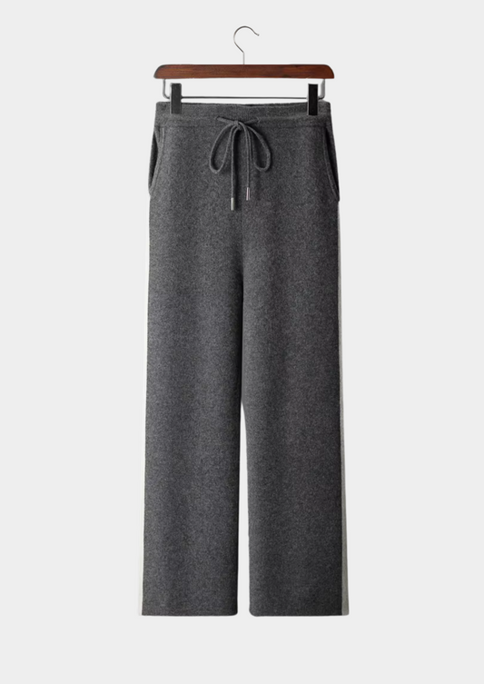 Pure Extra-Fine Merino Wool Wide Leisure Trousers, view 1