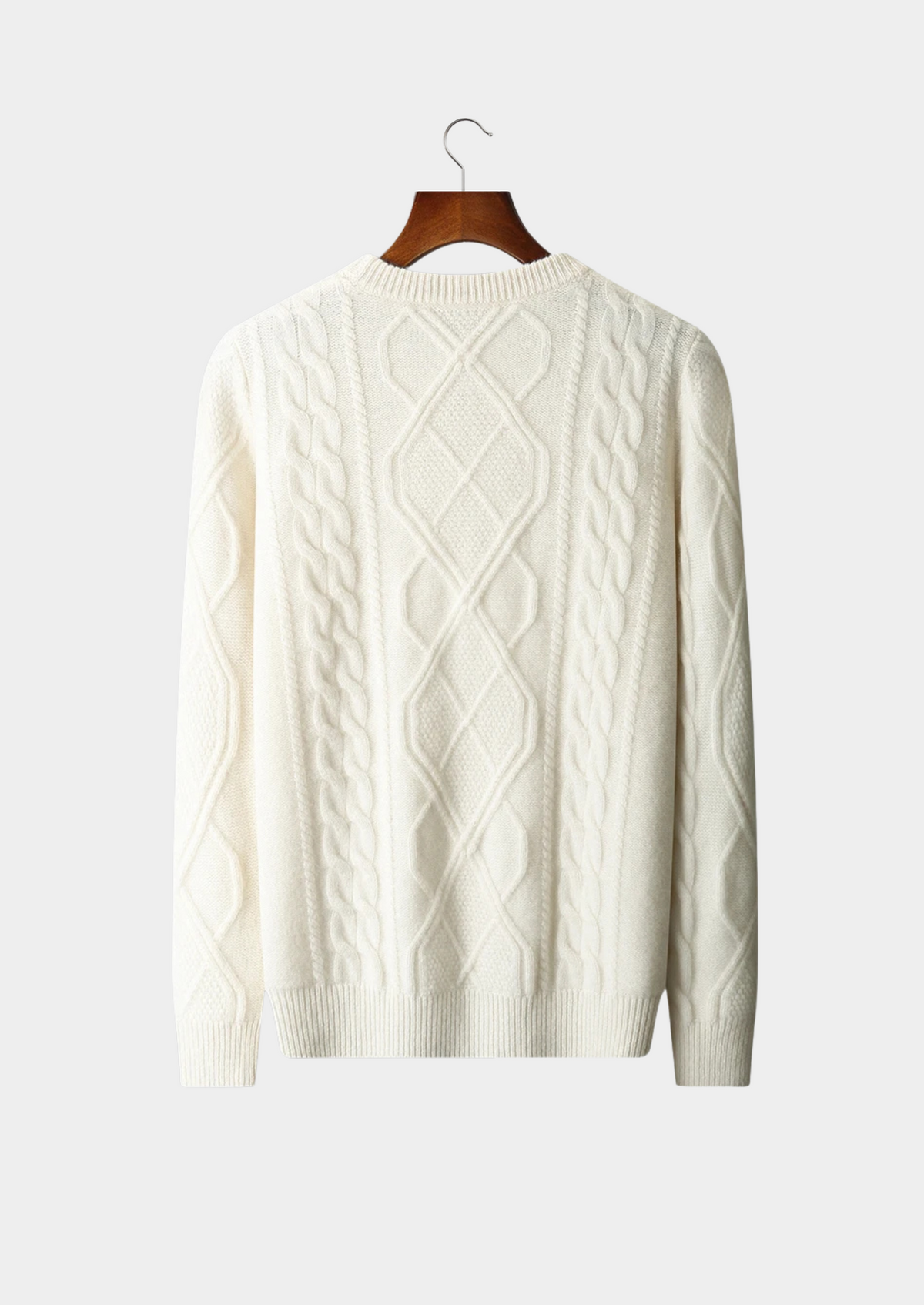 Pure Extra-Fine Merino Wool Traiano Crewneck, view 2