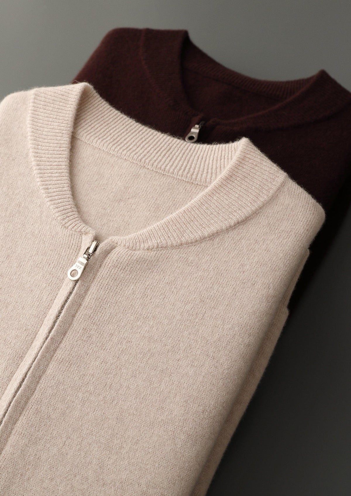 Pure Extra-Fine Merino Wool Essential Zip Cardigan, view 15