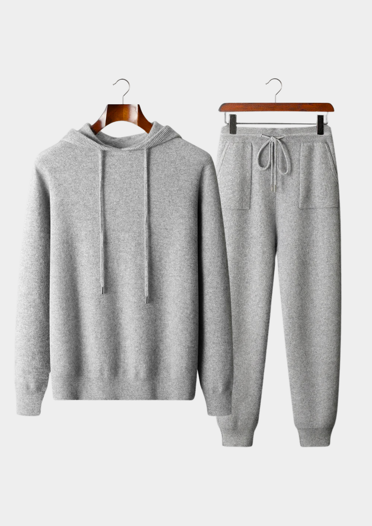Premium Cashmere Light Gray Alain Leisure Set, view 1