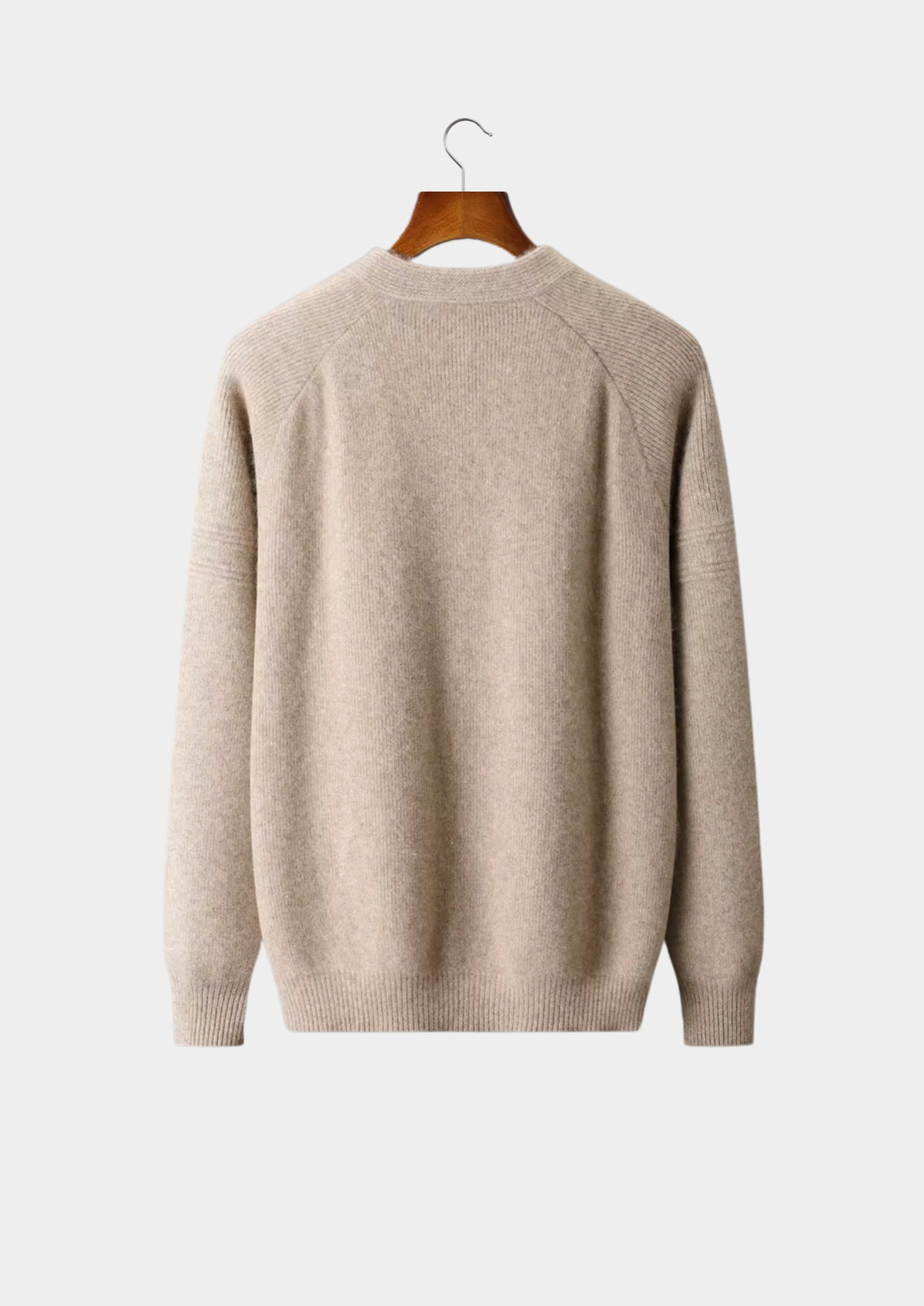 Pure Extra-Fine Merino Wool Ribbed Zip Cardigan, view 9