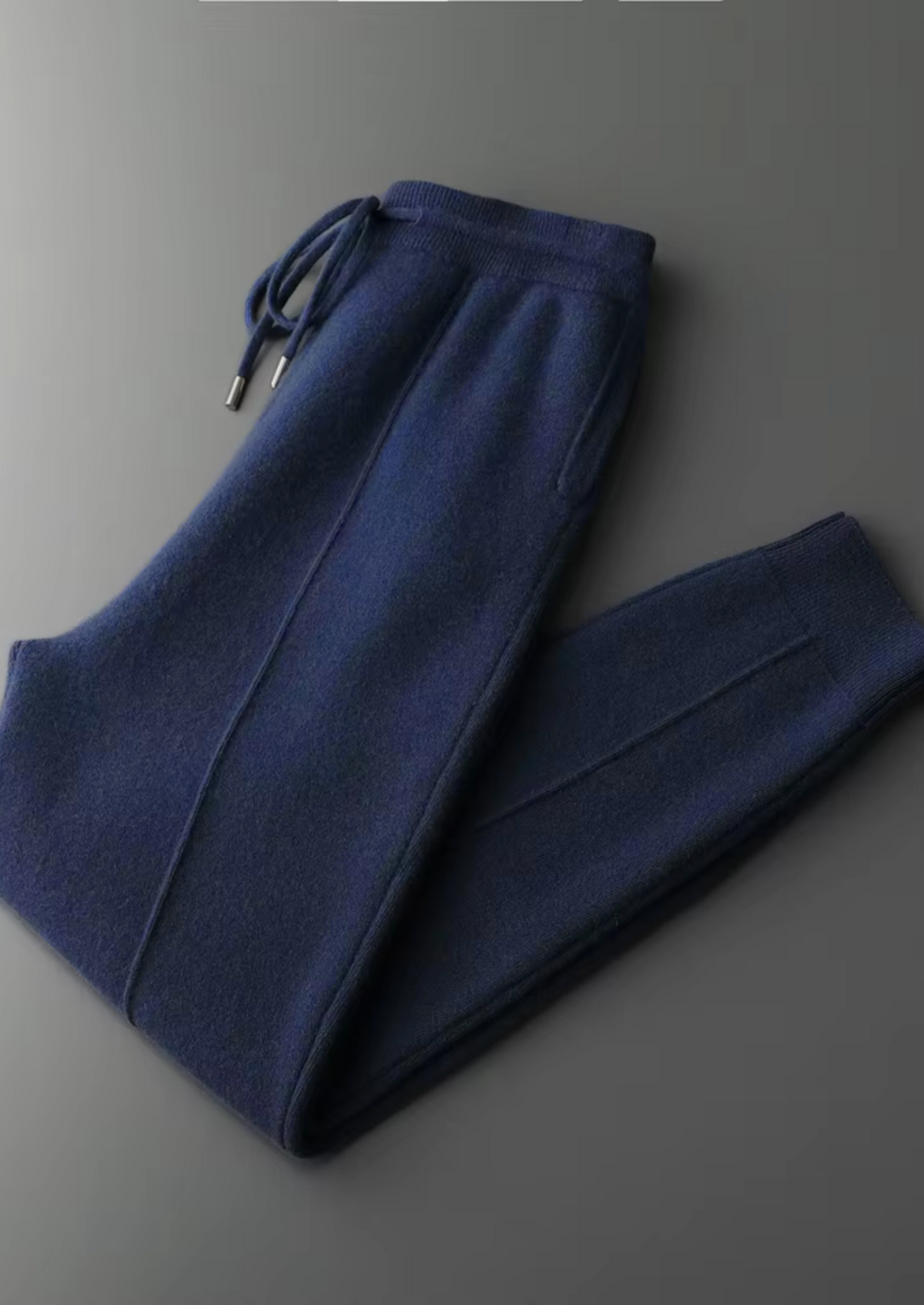 Pure Extra-Fine Merino Wool Navy Blue Luzzo Set, view 3