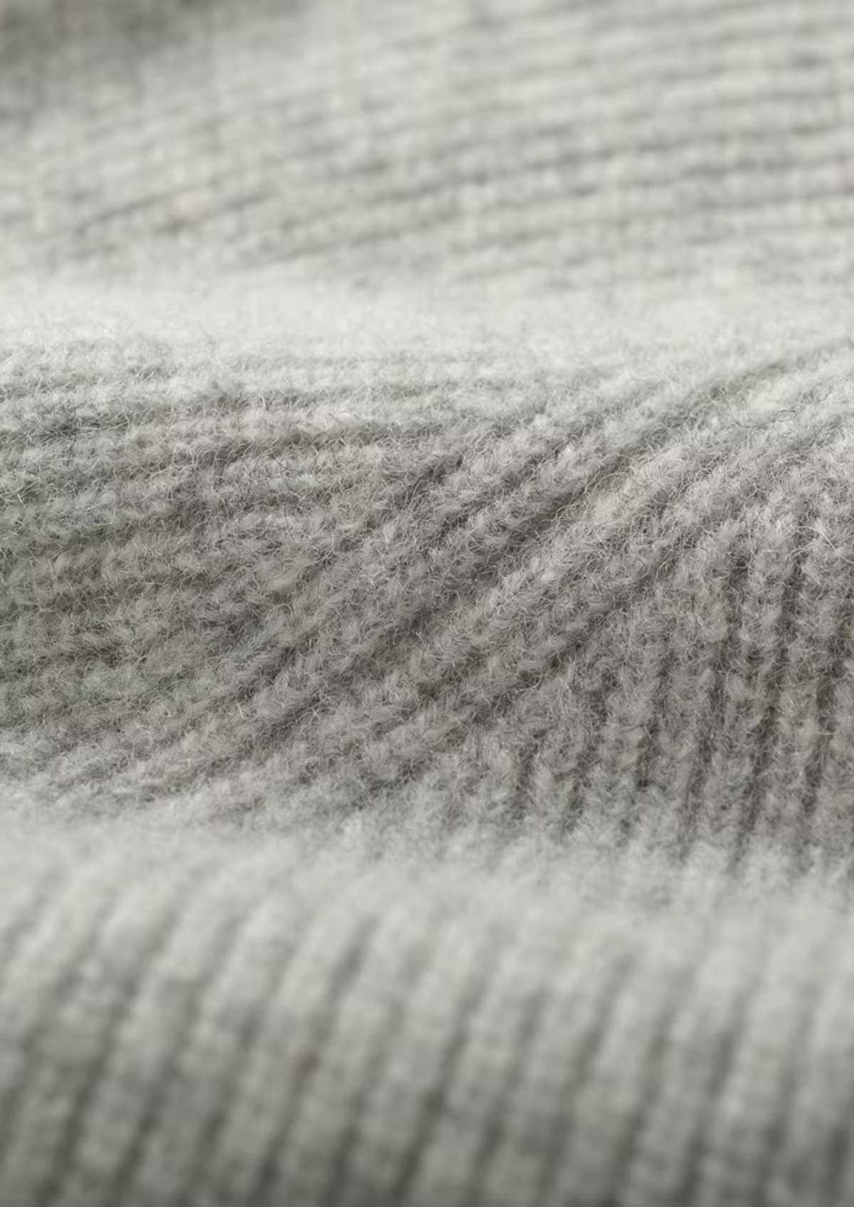 Pure Extra-Fine Merino Wool Ribbed Zip Hoodie, view 5