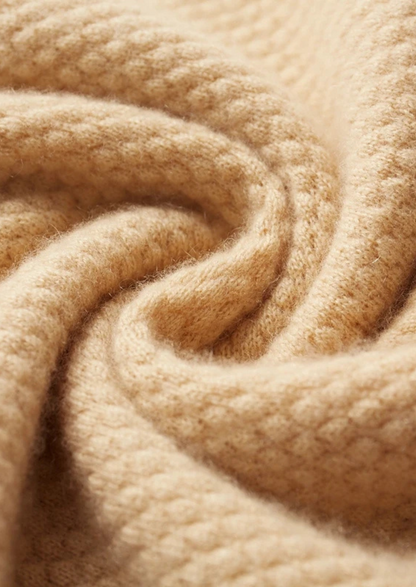 Premium Cashmere Mustard Two-Tone Polo, view 4