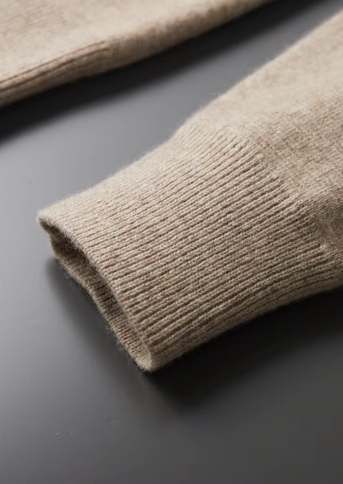 Pure Extra-Fine Merino Wool Zip Polo Cardigan, view 10