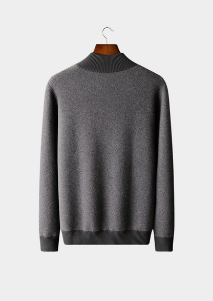 Premium Cashmere Jacquard Zip Cardigan, view 4