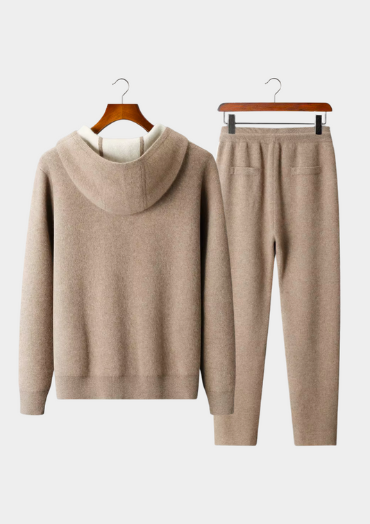 Premium Cashmere Beige Milano Leisure Set, view 2