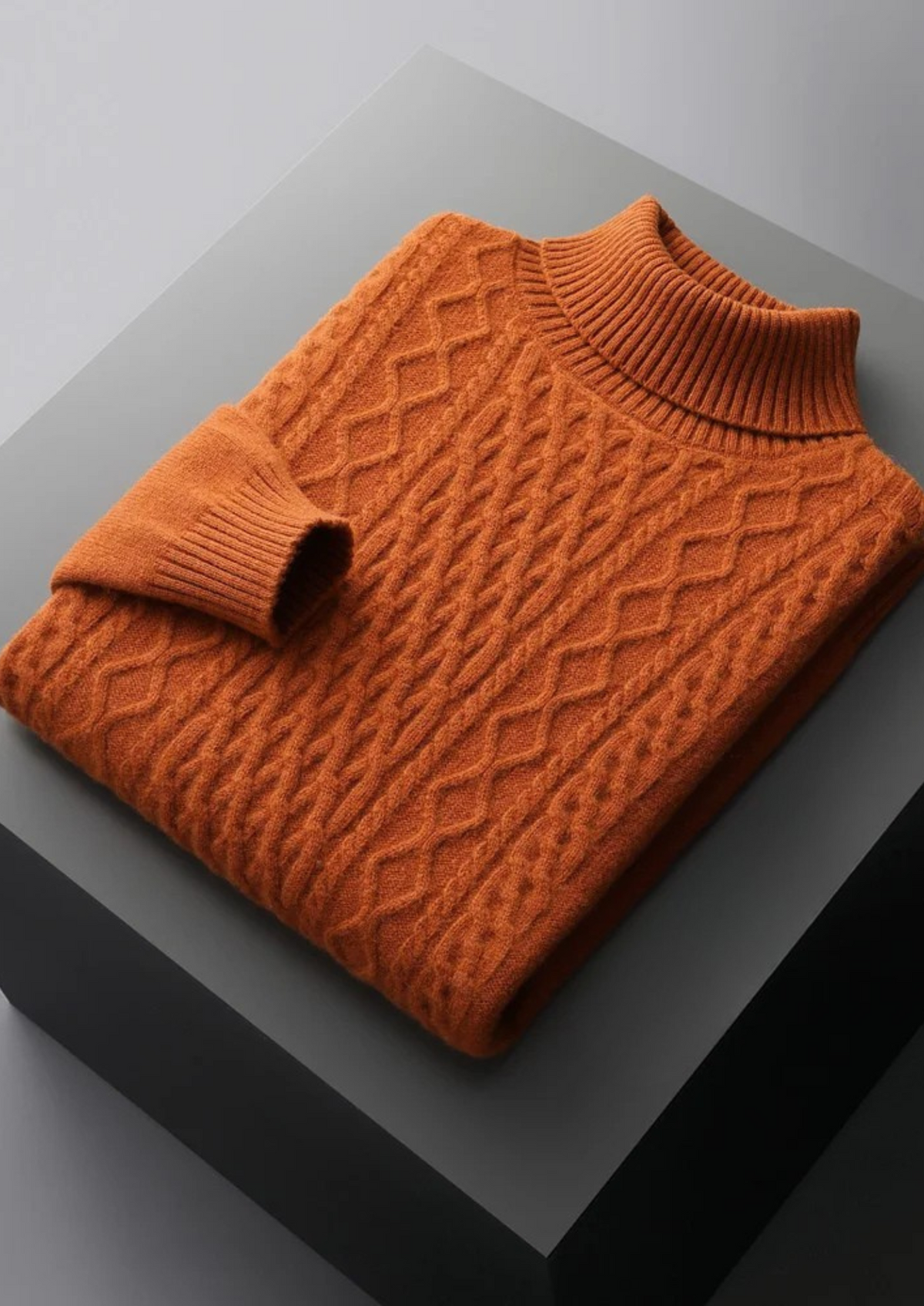Pure Extra-Fine Merino Wool Traiano Rollneck, view 11