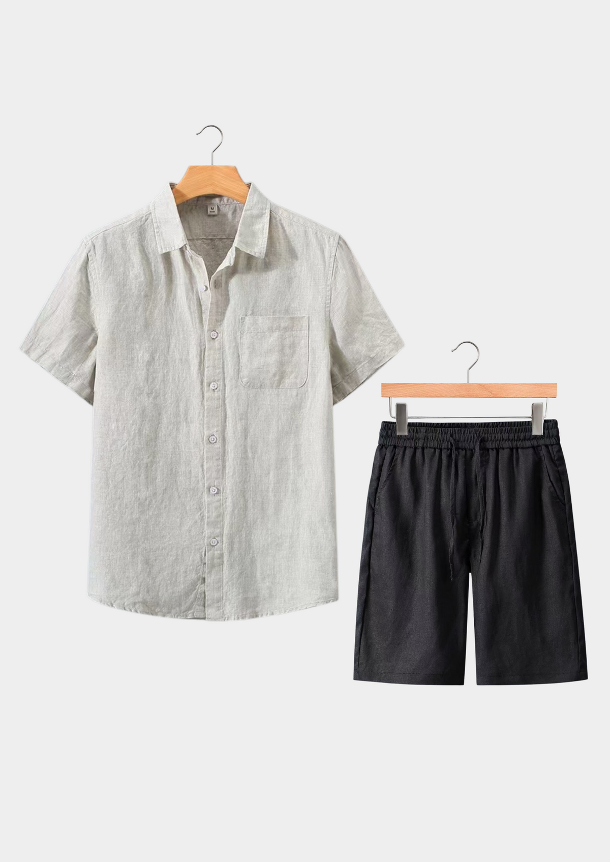 Aurelia Shortsleeve Summer Set - Beige/black, view 1