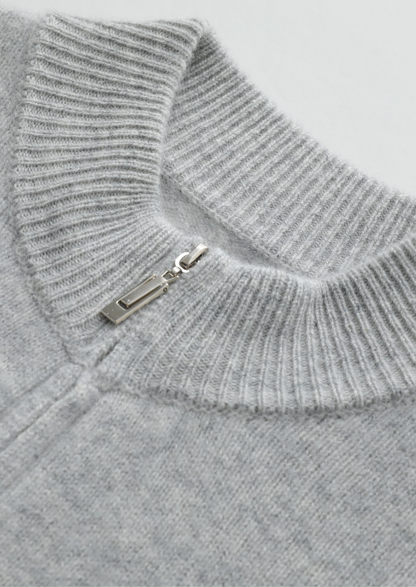 Pure Extra-Fine Merino Wool Light Gray Luzzo Set, view 3