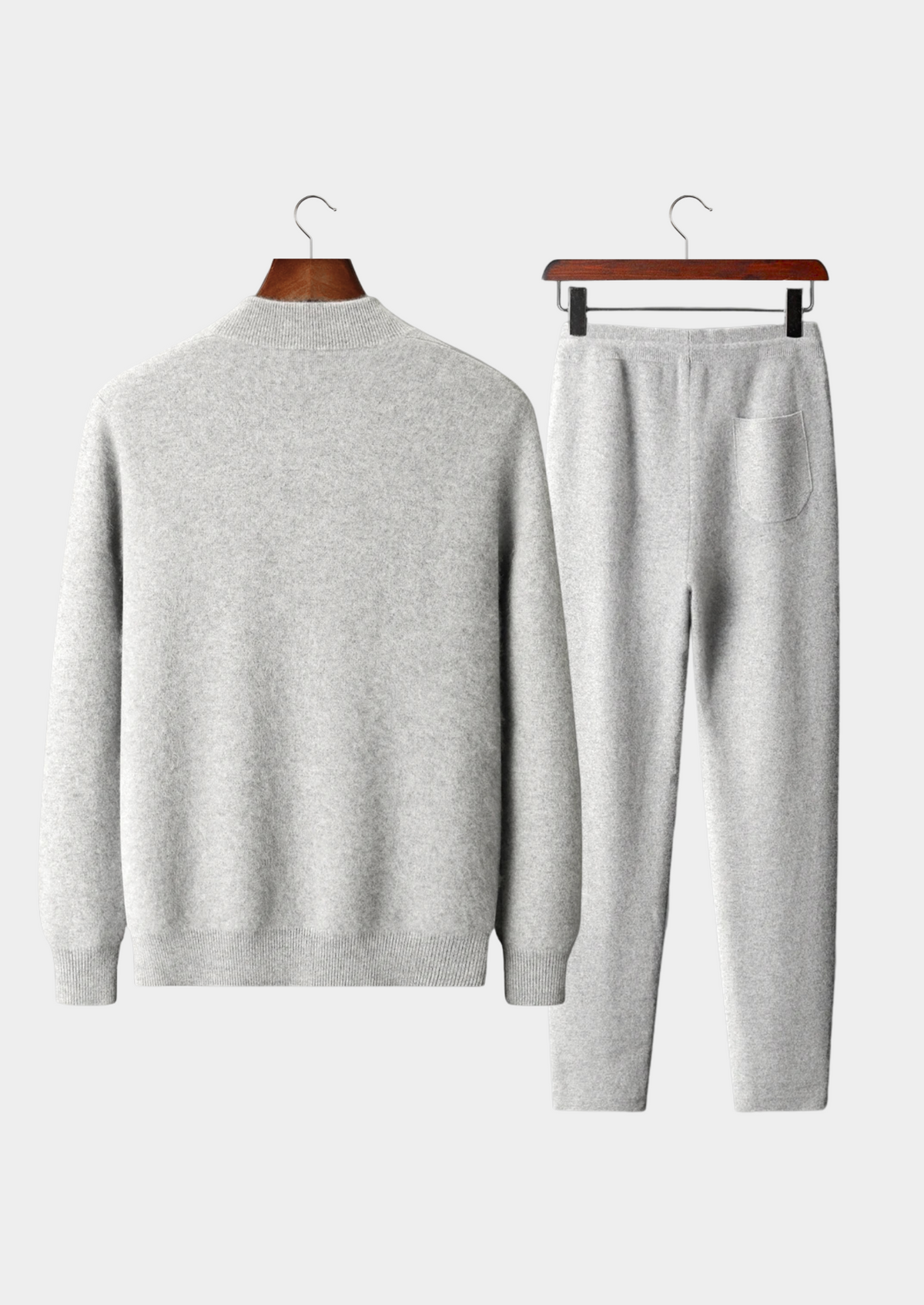 Premium Cashmere Light Gray Denis Leisure Set, view 2