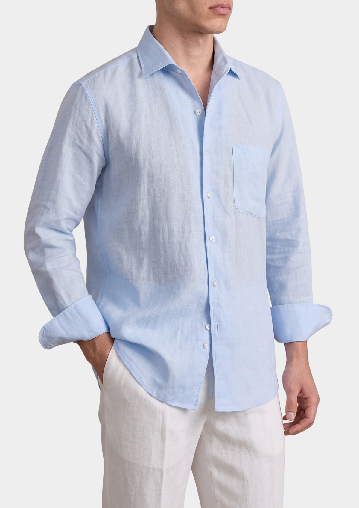 Tiberina Coastal Shirt - Light Blue, view 1