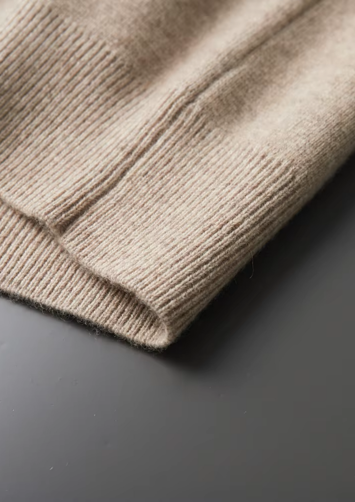 Pure Extra-Fine Merino Wool Zip Polo Cardigan, view 9