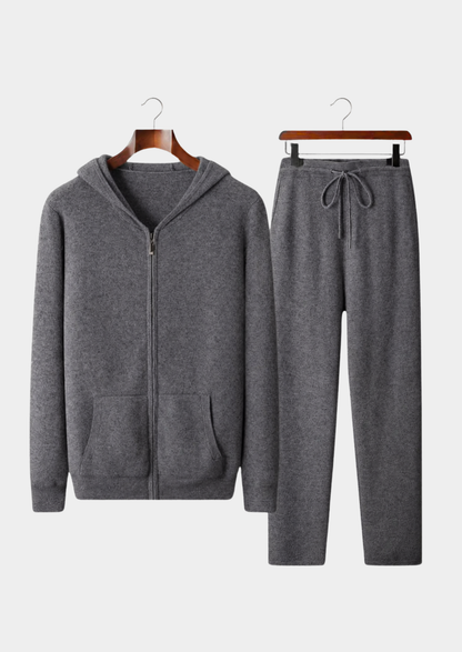 Pure Extra-Fine Merino Wool Dark Gray Arvo Set, view 1