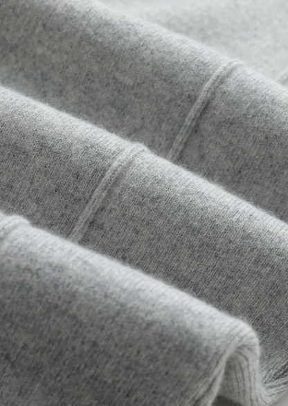Pure Extra-Fine Merino Wool Light Gray Luzzo Set, view 5