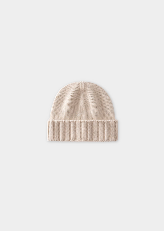 Sand Cashmere Traiano Beanie, view 1