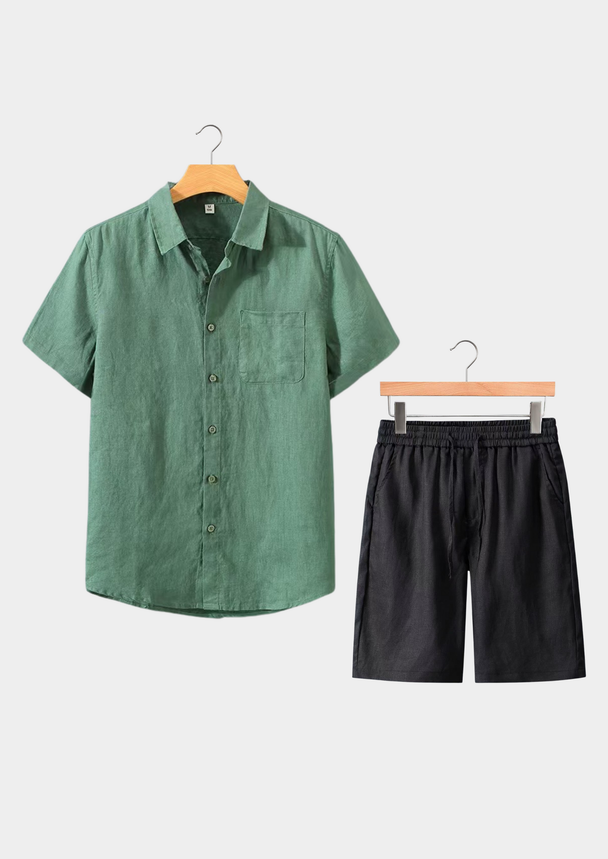 Aurelia Shortsleeve Summer Set - Green/black, view 1