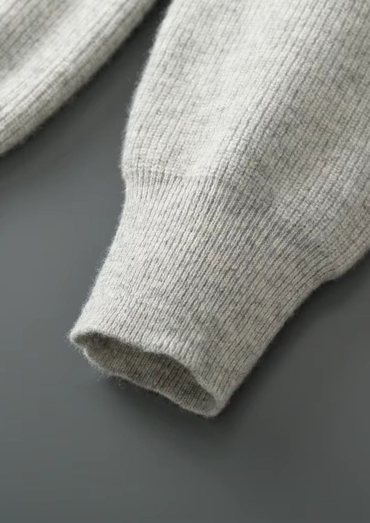 Pure Extra-Fine Merino Wool Ribbed Zip Hoodie, view 7