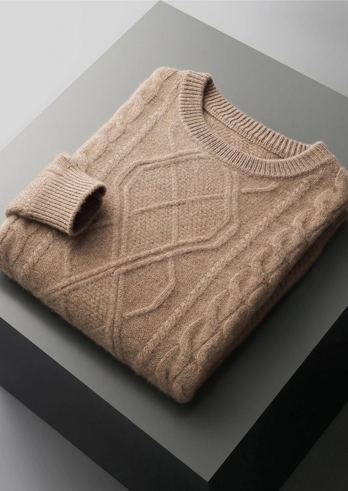Pure Extra-Fine Merino Wool Traiano Crewneck, view 5
