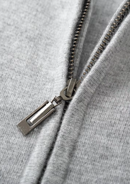 Pure Extra-Fine Merino Wool Zipper Hoodie, view 4