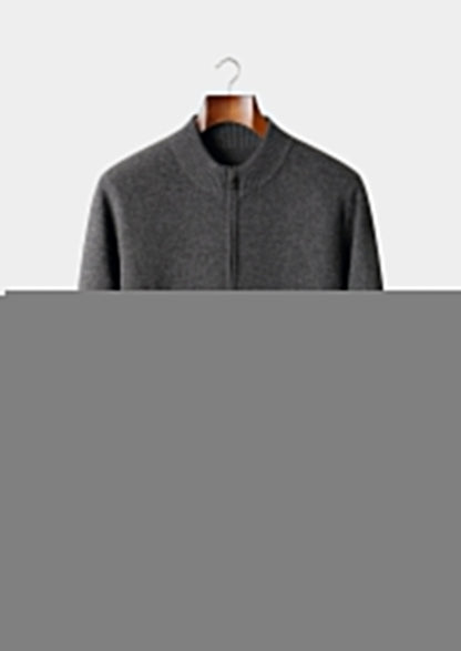 Pure Extra-Fine Merino Wool Dual Zip Cardigan, view 14
