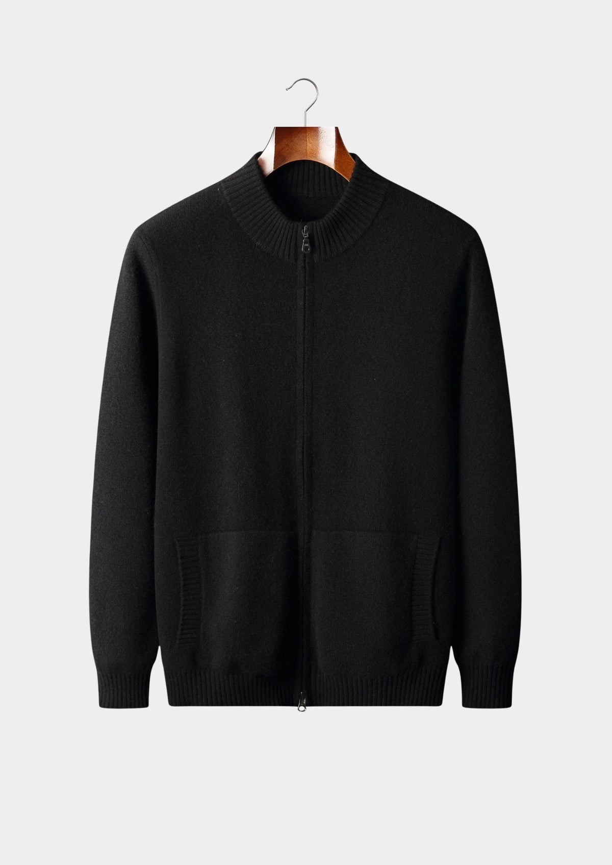Pure Extra-Fine Merino Wool Dual Zip Cardigan, view 13