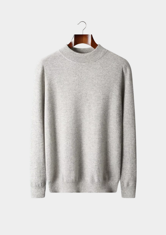 Pure Extra-Fine Merino Wool Classic Mockneck, view 1