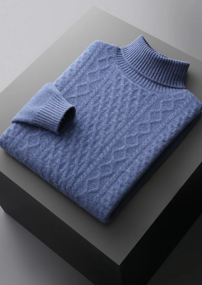 Pure Extra-Fine Merino Wool Traiano Rollneck, view 9