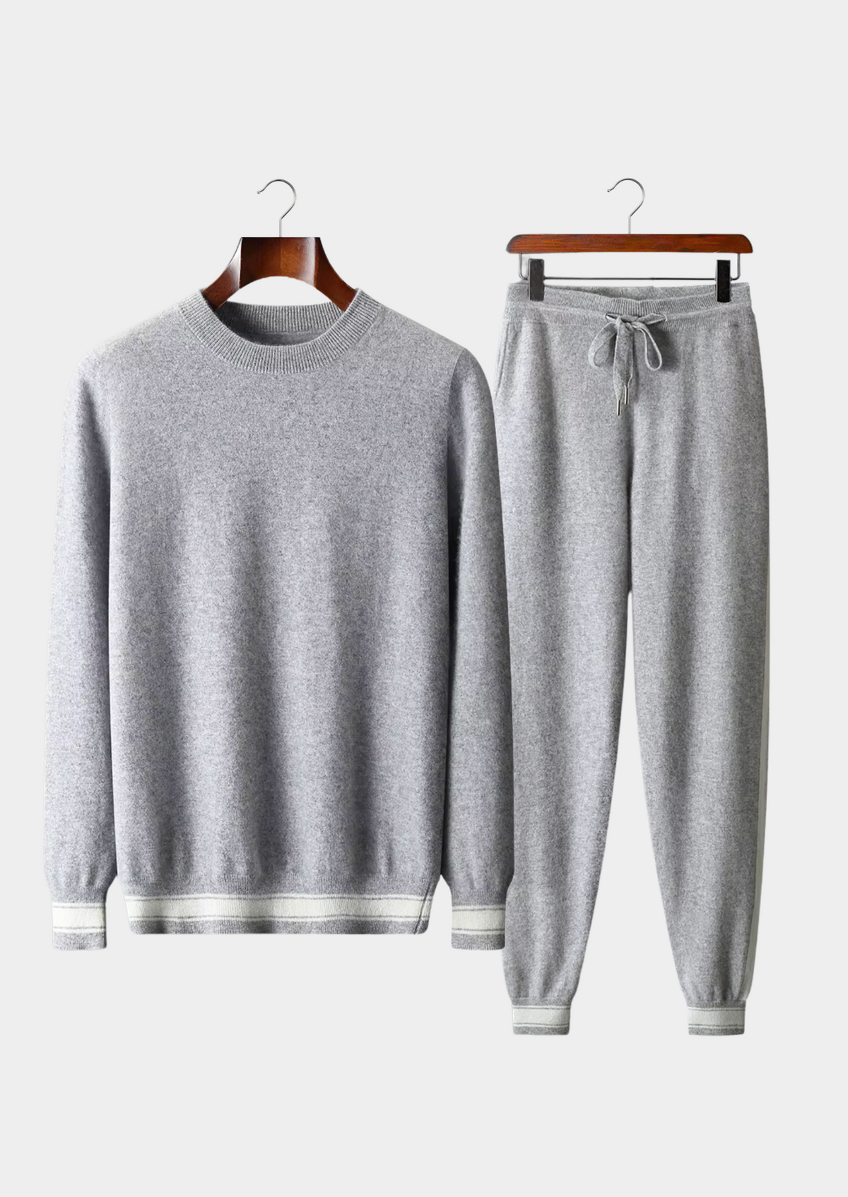 Premium Cashmere Light Gray Vienna Leisure Set, view 1
