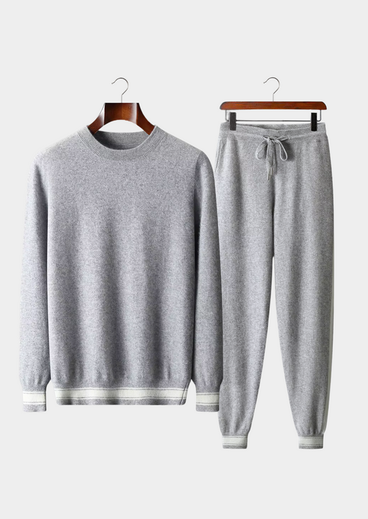 Premium Cashmere Light Gray Vienna Leisure Set, view 1