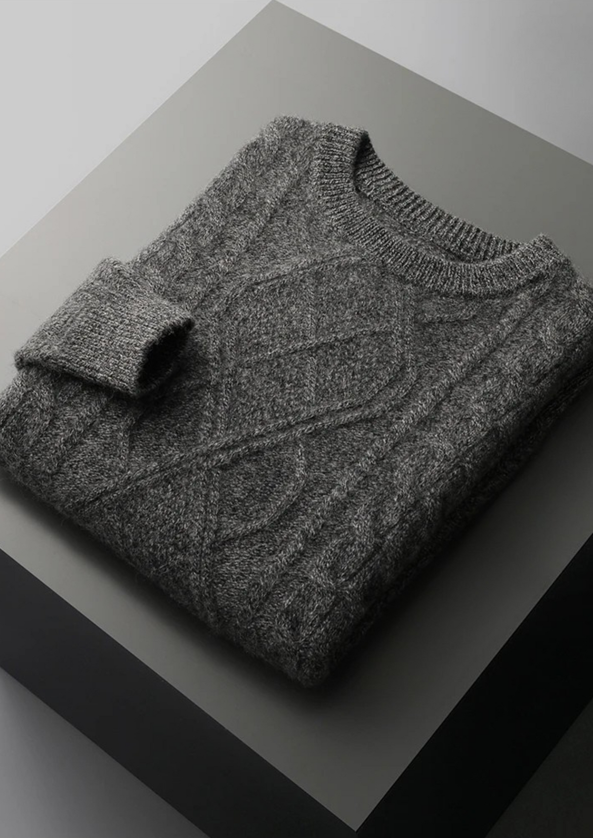 Pure Extra-Fine Merino Wool Traiano Crewneck, view 10