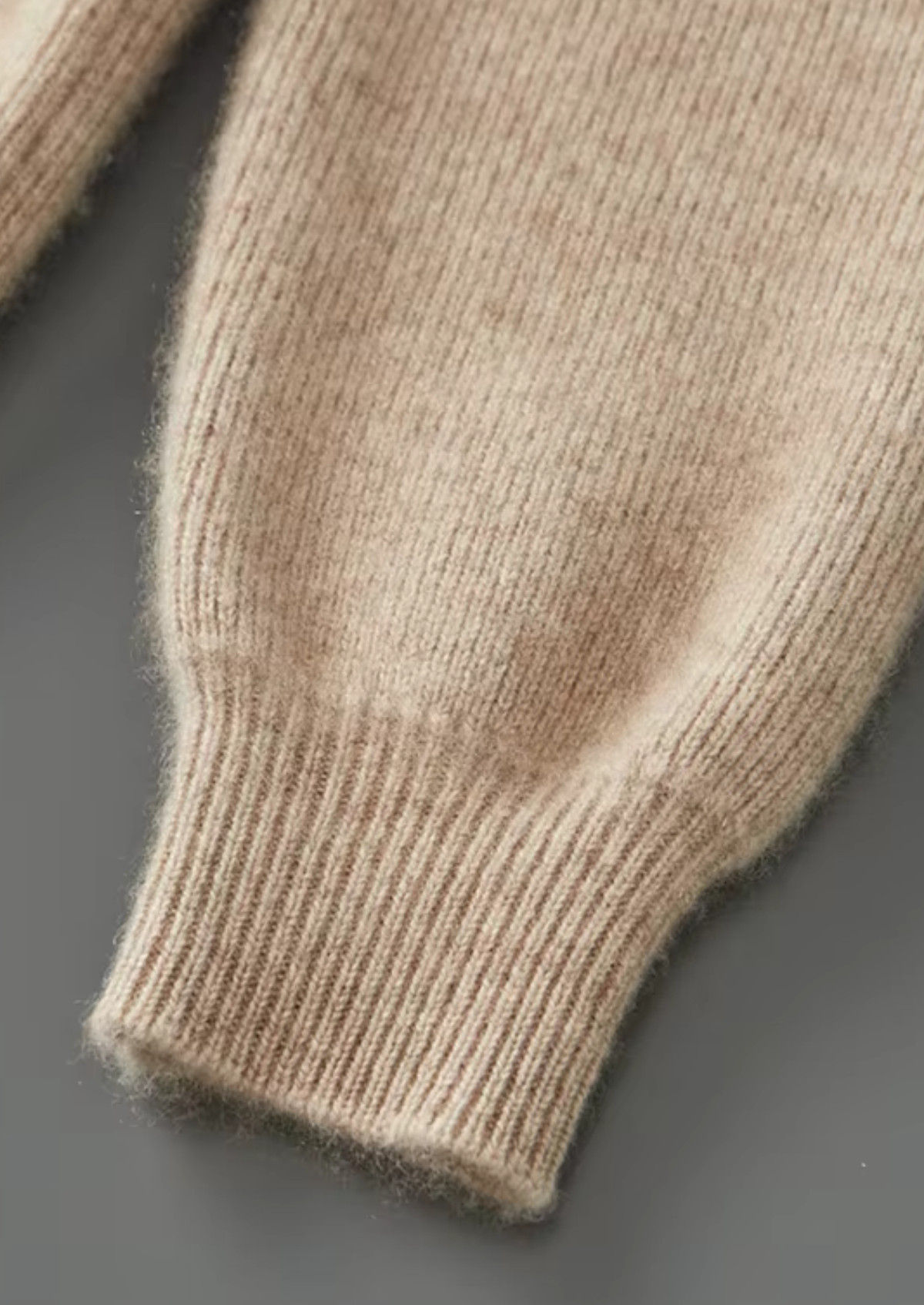 Pure Extra-Fine Merino Wool Ribbed Zip Cardigan, view 12