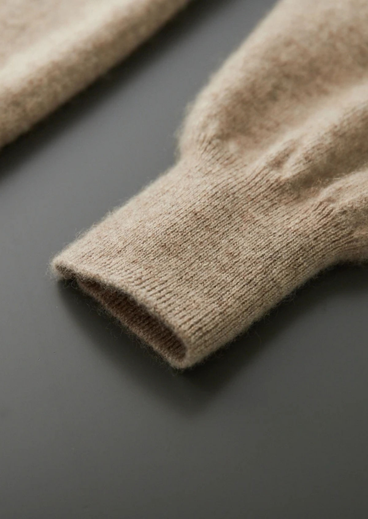 Pure Extra-Fine Merino Wool Raglan Mockneck, view 10